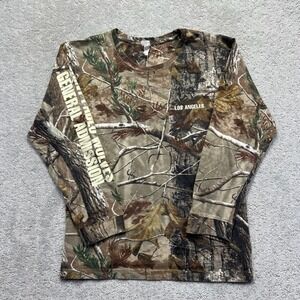 Kanye West Saint Pablo Wolves Tour LA Longsleeve Tee Size M Camo Realtre Hip Hop
